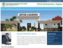 Tablet Screenshot of kkd.jntuk.edu.in